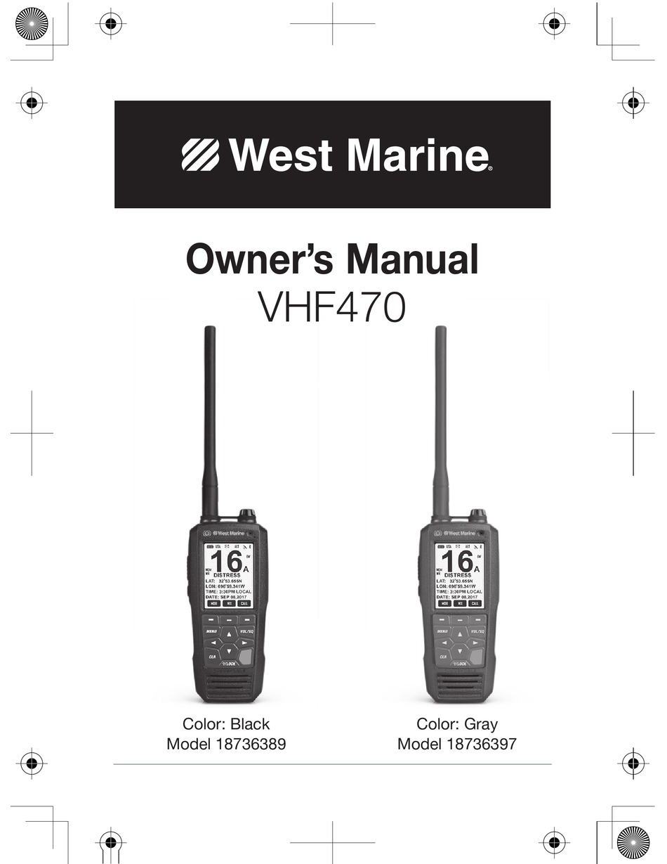 WEST MARINE VHF470 OWNER'S MANUAL Pdf Download ManualsLib
