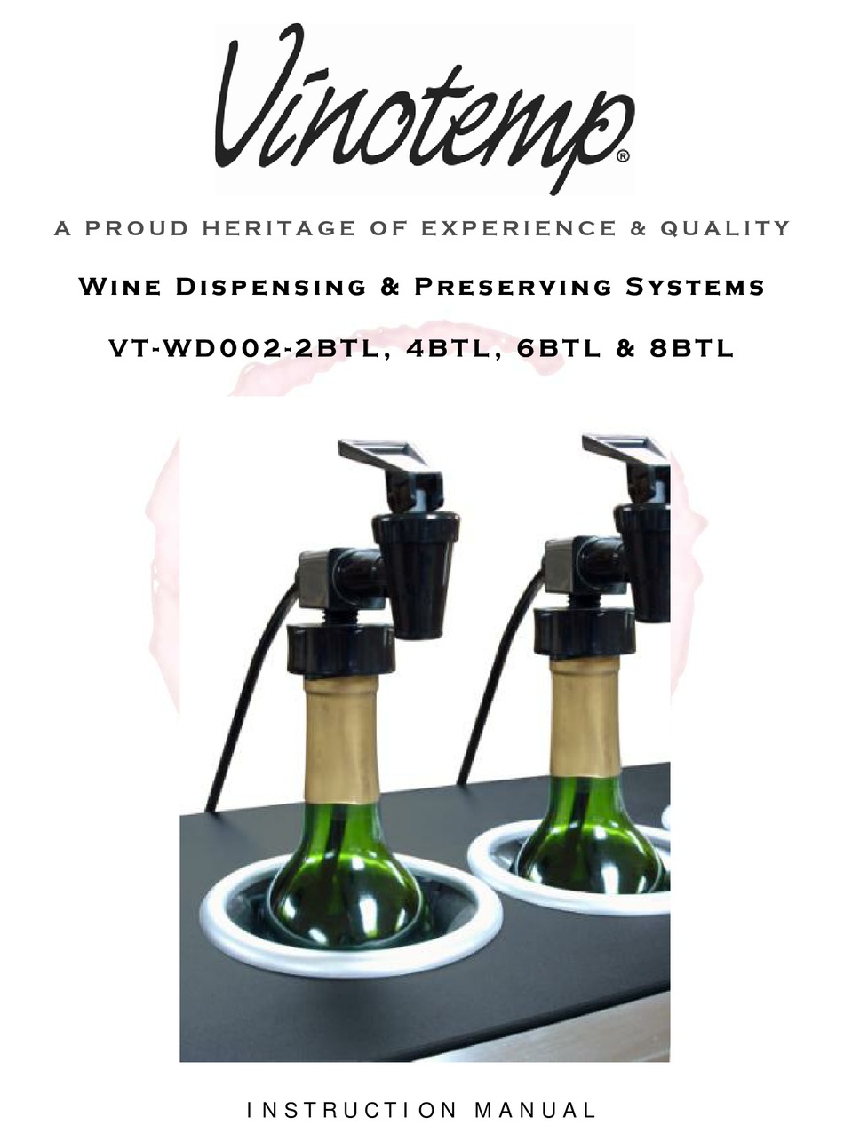 VINOTEMP VTWD0022BTL INSTRUCTION MANUAL Pdf Download ManualsLib