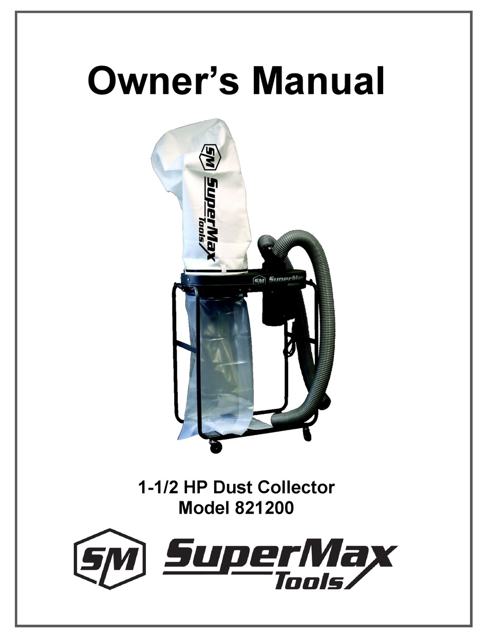 SUPERMAX 821200 OWNER'S MANUAL Pdf Download ManualsLib