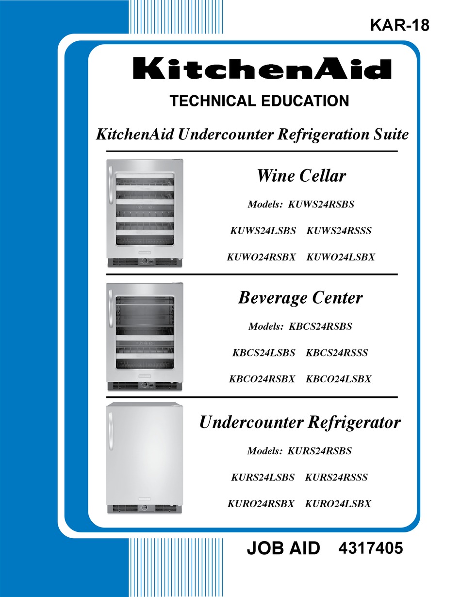 Kitchenaid Kuws24rsbs Technical Education Pdf Download Manualslib