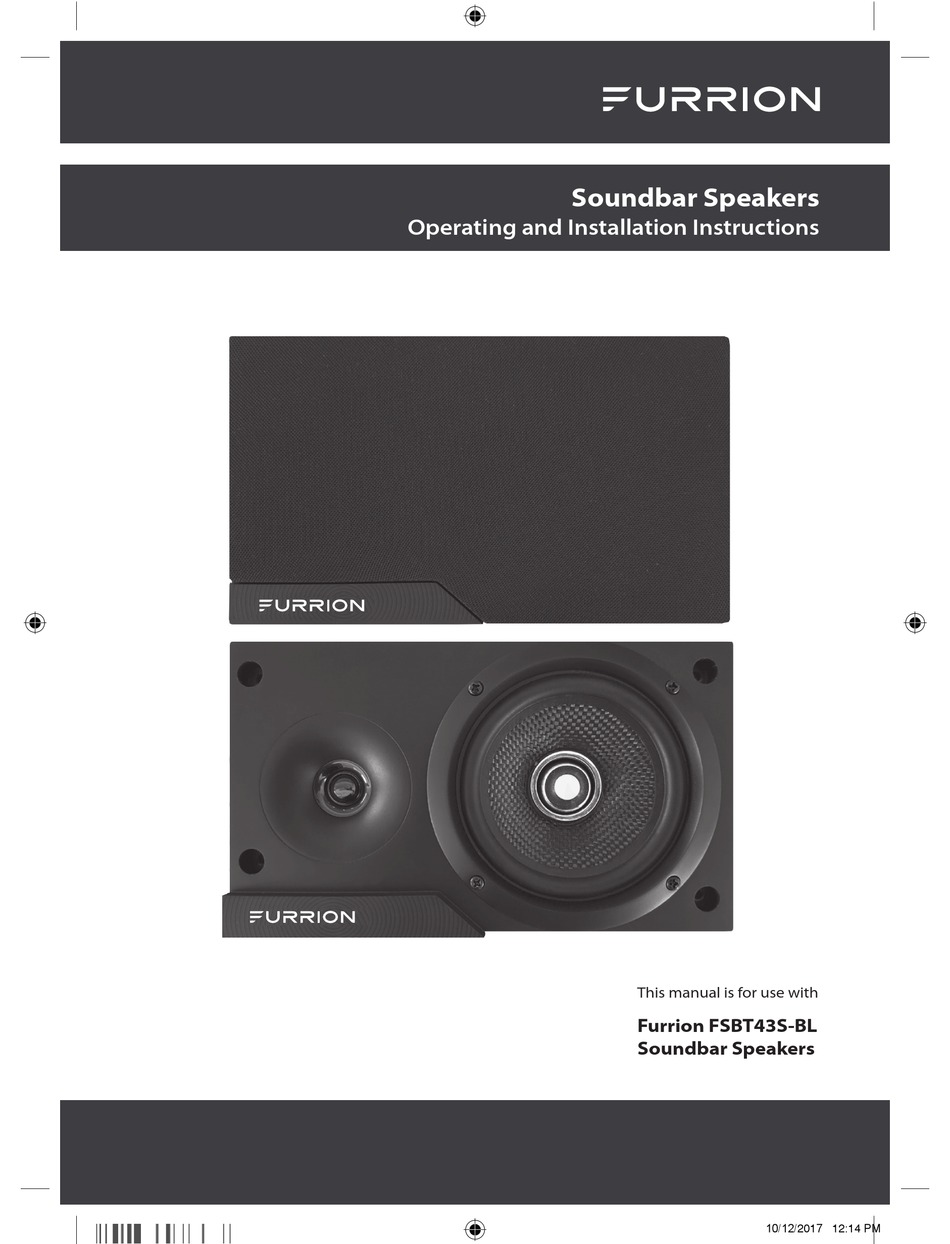 FURRION FSBT43SBL OPERATING AND INSTALLATION INSTRUCTIONS Pdf Download