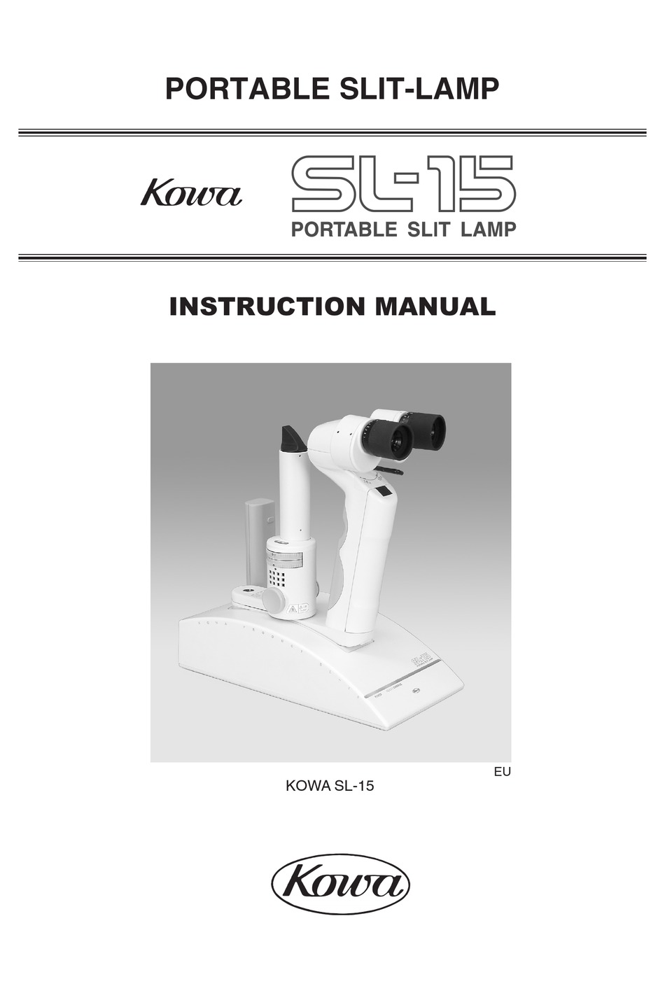 kowa sl-15 service manual