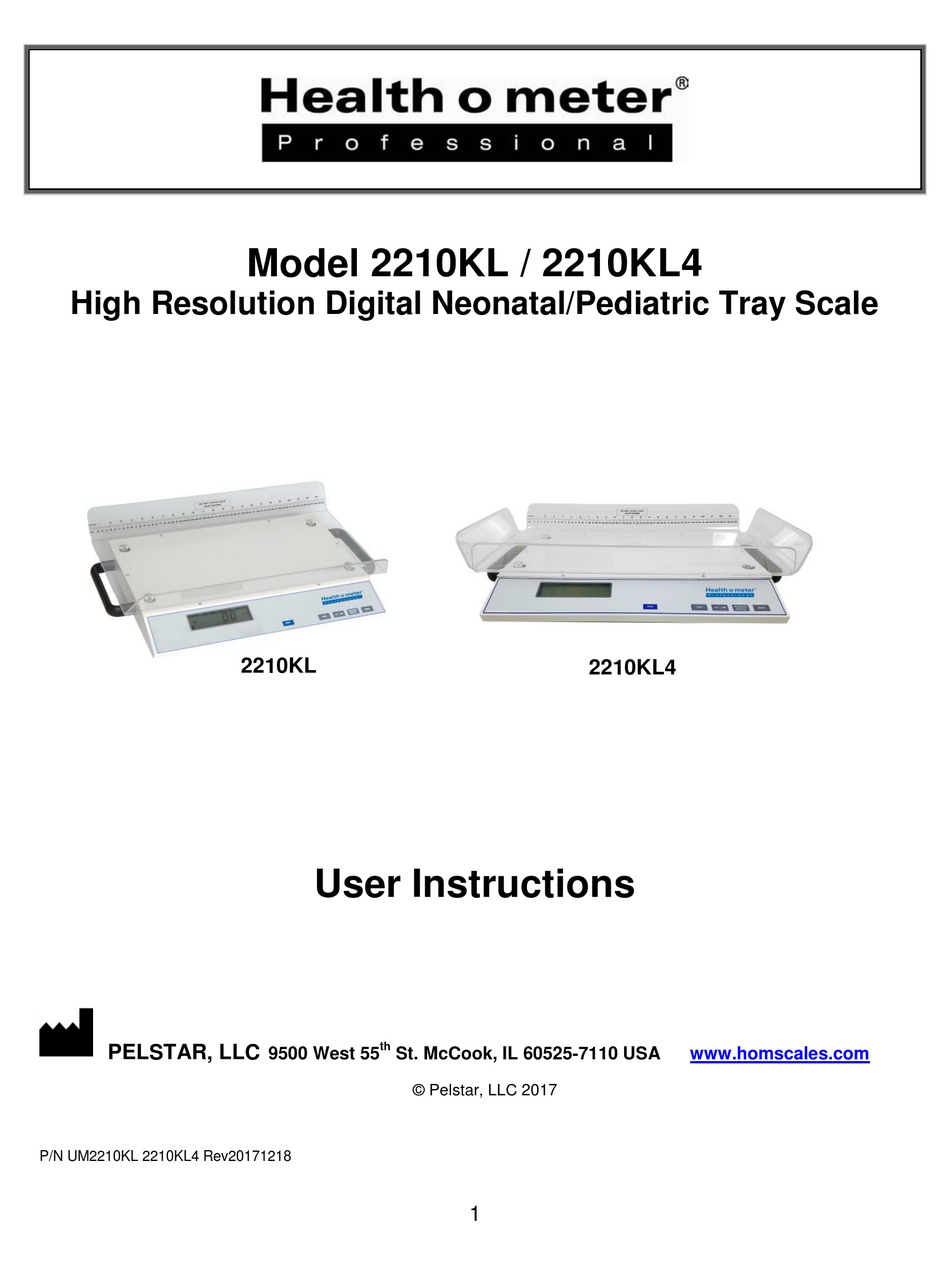 Health O Meter Proplus Neonatal Digital Scale 2210KL