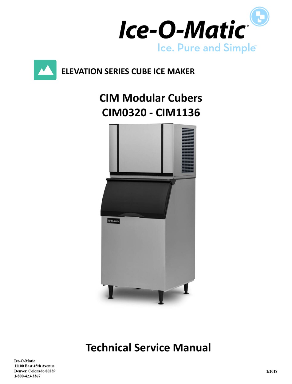 Ice O Matic Cim0320 Technical Service Manual Pdf Download Manualslib