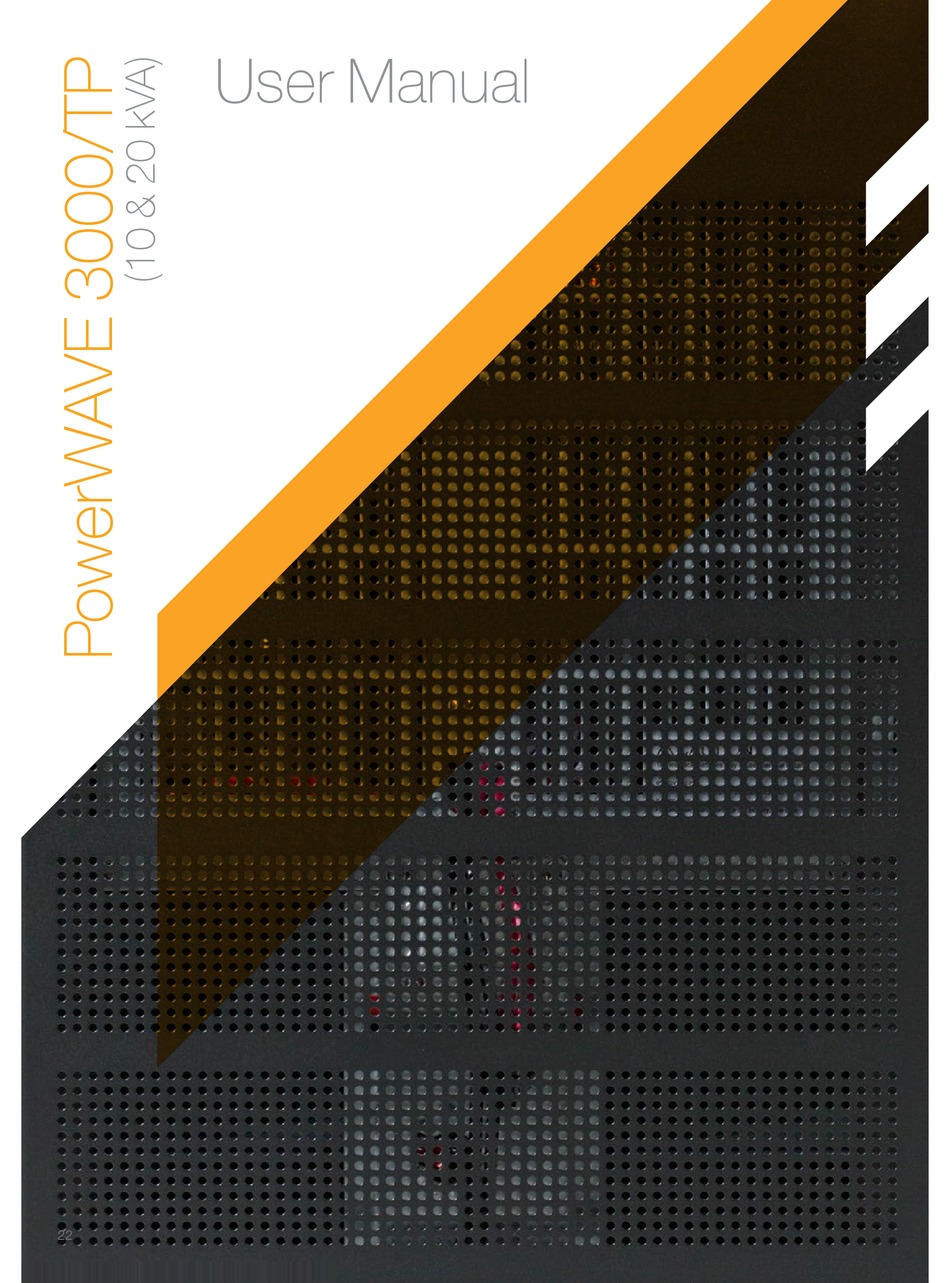 UNINTERRUPTIBLE POWER SUPPLIES POWERWAVE 3000 USER MANUAL Pdf Download ManualsLib