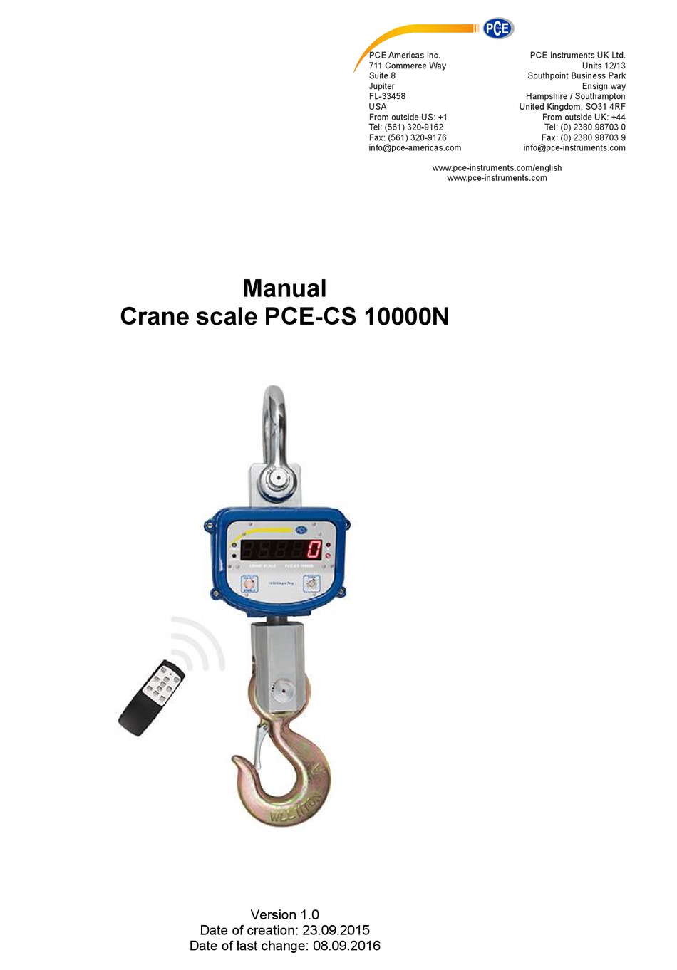 PCE AMERICAS PCECS MANUAL Pdf Download ManualsLib