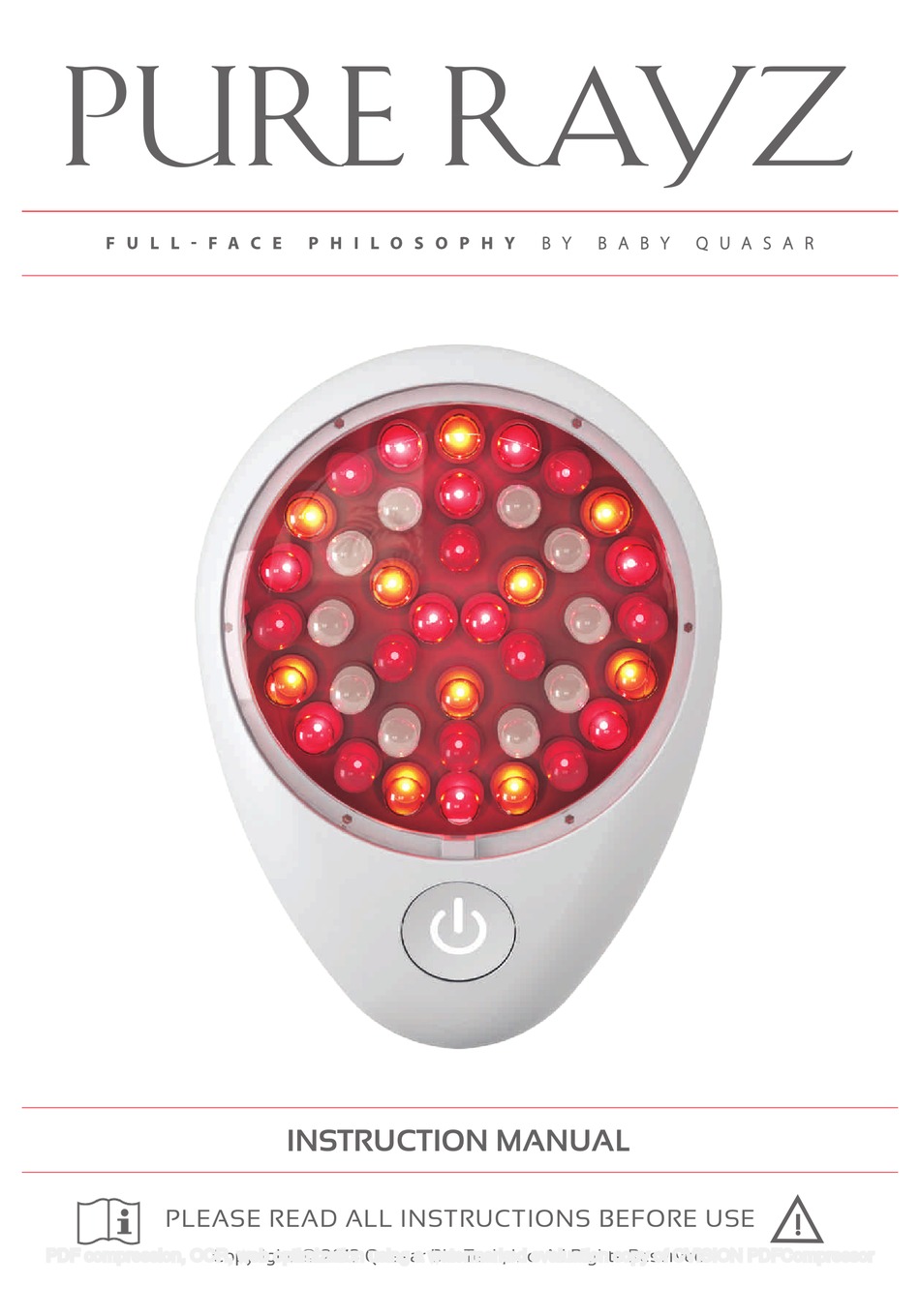 BABY QUASAR PURE RAYZ INSTRUCTION MANUAL Pdf Download ManualsLib