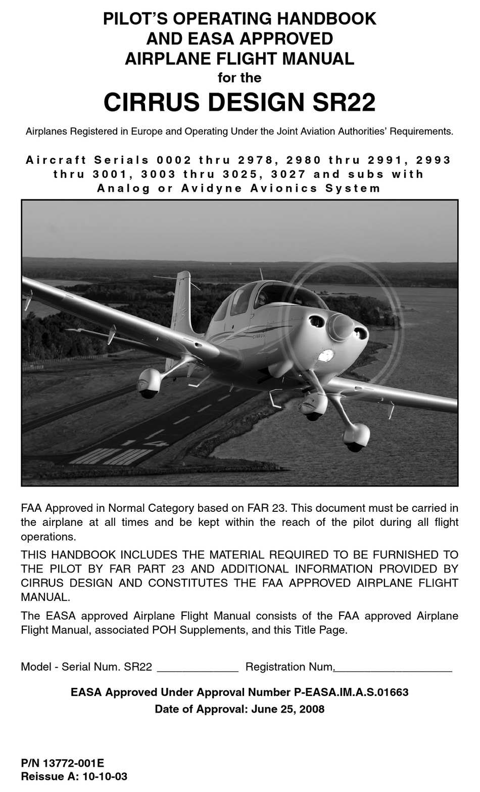 CIRRUS SR22 PILOT OPERATING HANDBOOK Pdf Download ManualsLib