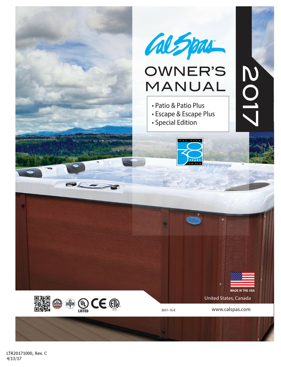 CAL SPAS PATIO OWNER