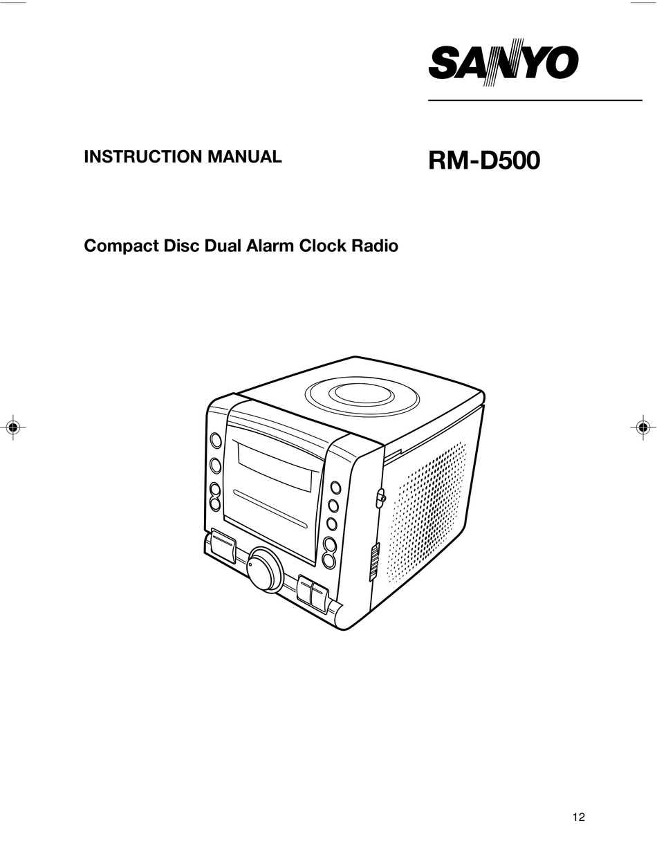 SANYO RM-D500 INSTRUCTION MANUAL Pdf Download | ManualsLib