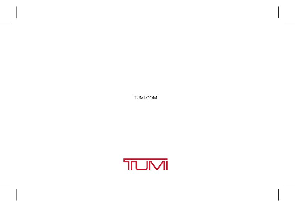 TUMI 14376 INSTRUCTION MANUAL Pdf Download ManualsLib