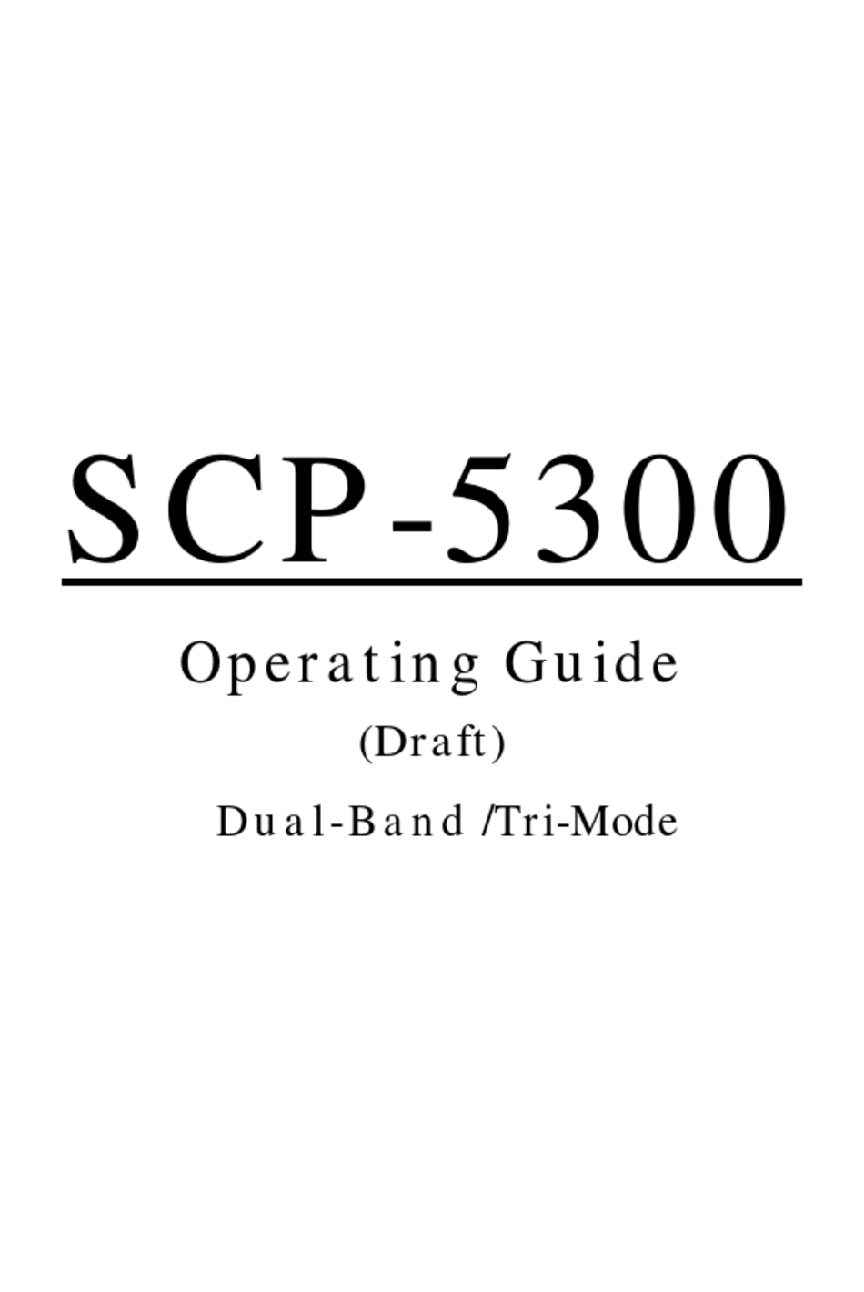 SANYO SCP-5300 OPERATING MANUAL Pdf Download | ManuaLib