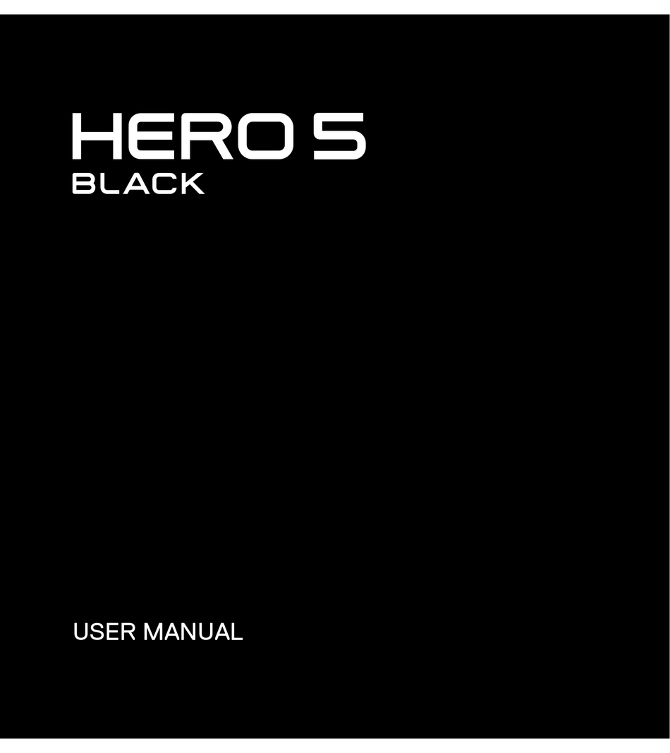 GOPRO HERO 5 BLACK USER MANUAL Pdf Download | ManualsLib