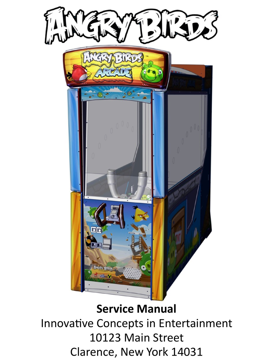 ICEGAME ANGRY BIRDS ARCADE SERVICE MANUAL Pdf Download ManualsLib