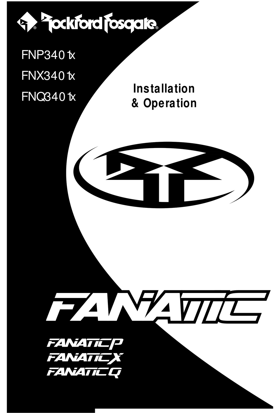 ROCKFORD FOSGATE NP3401X INSTALLATION & OPERATION MANUAL Pdf Download