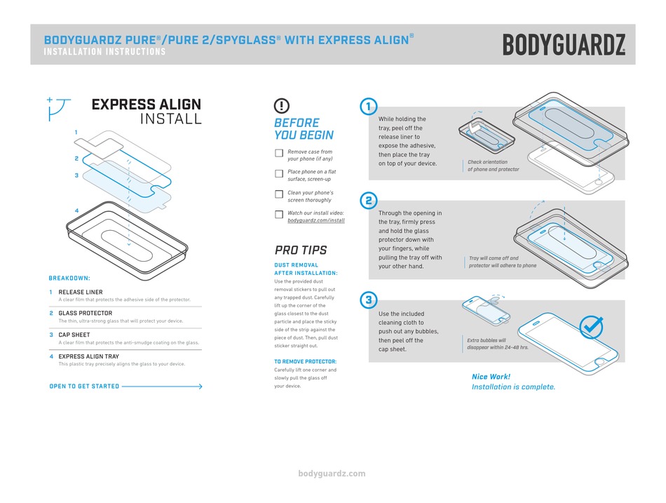 BODYGUARDZ PURE INSTALLATION INSTRUCTIONS MANUAL Pdf Download ManualsLib
