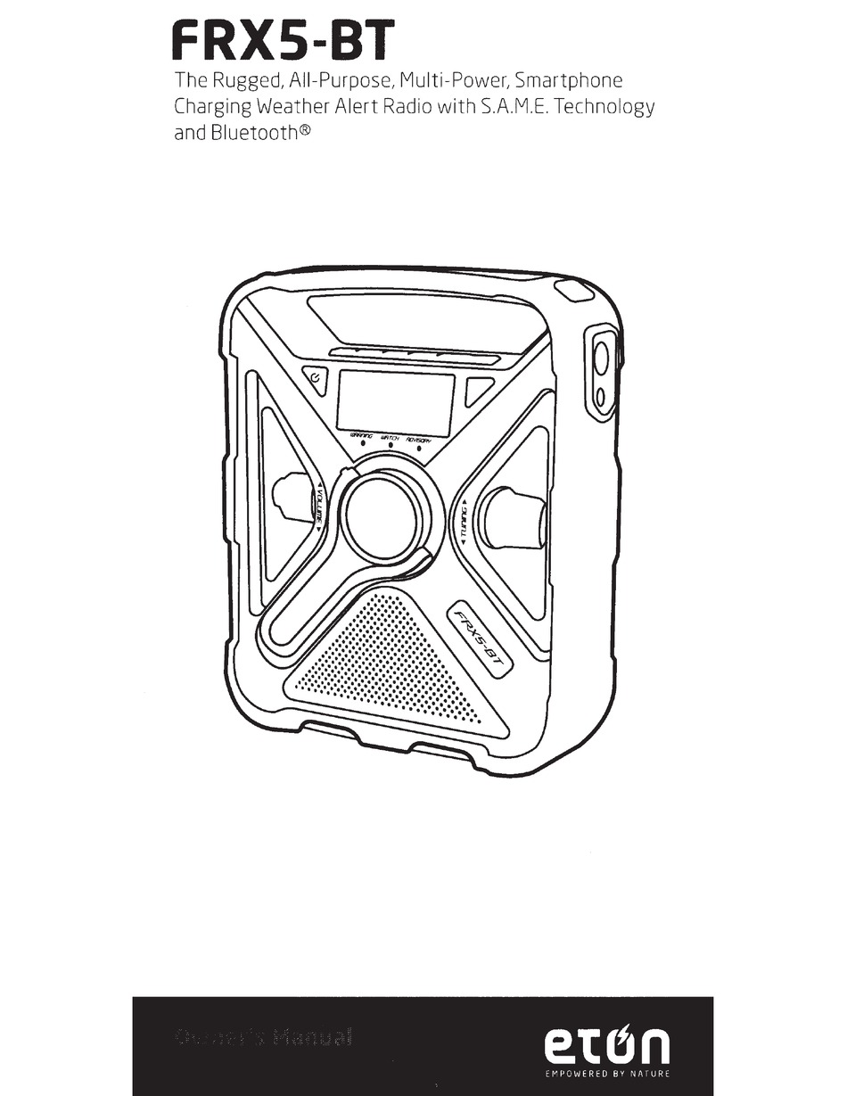 Eton Frxs Bt Owner S Manual Pdf Download Manualslib