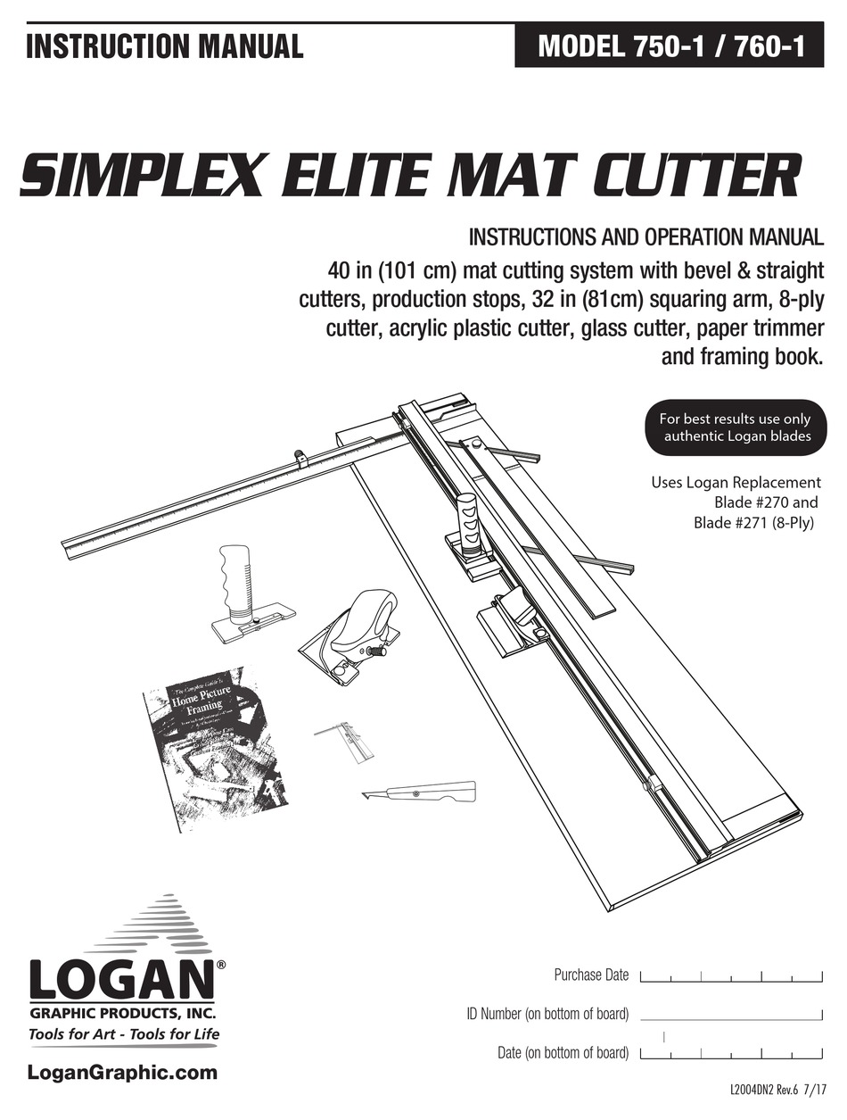 LOGAN Simplex Elite Mat Cutter 750-1 ON SALE