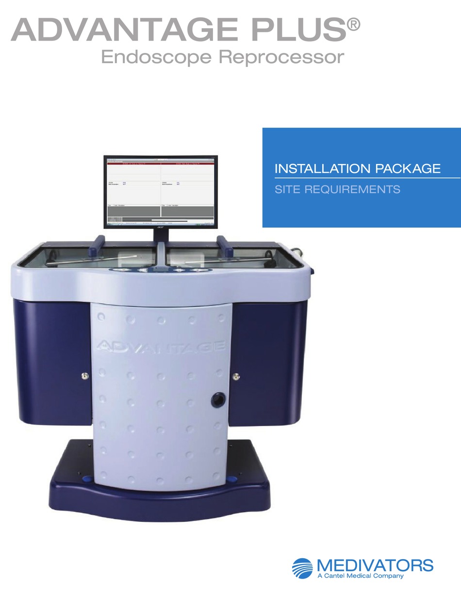 MEDIVATORS ADVANTAGE PLUS SITE REQUIREMENTS Pdf Download ManualsLib