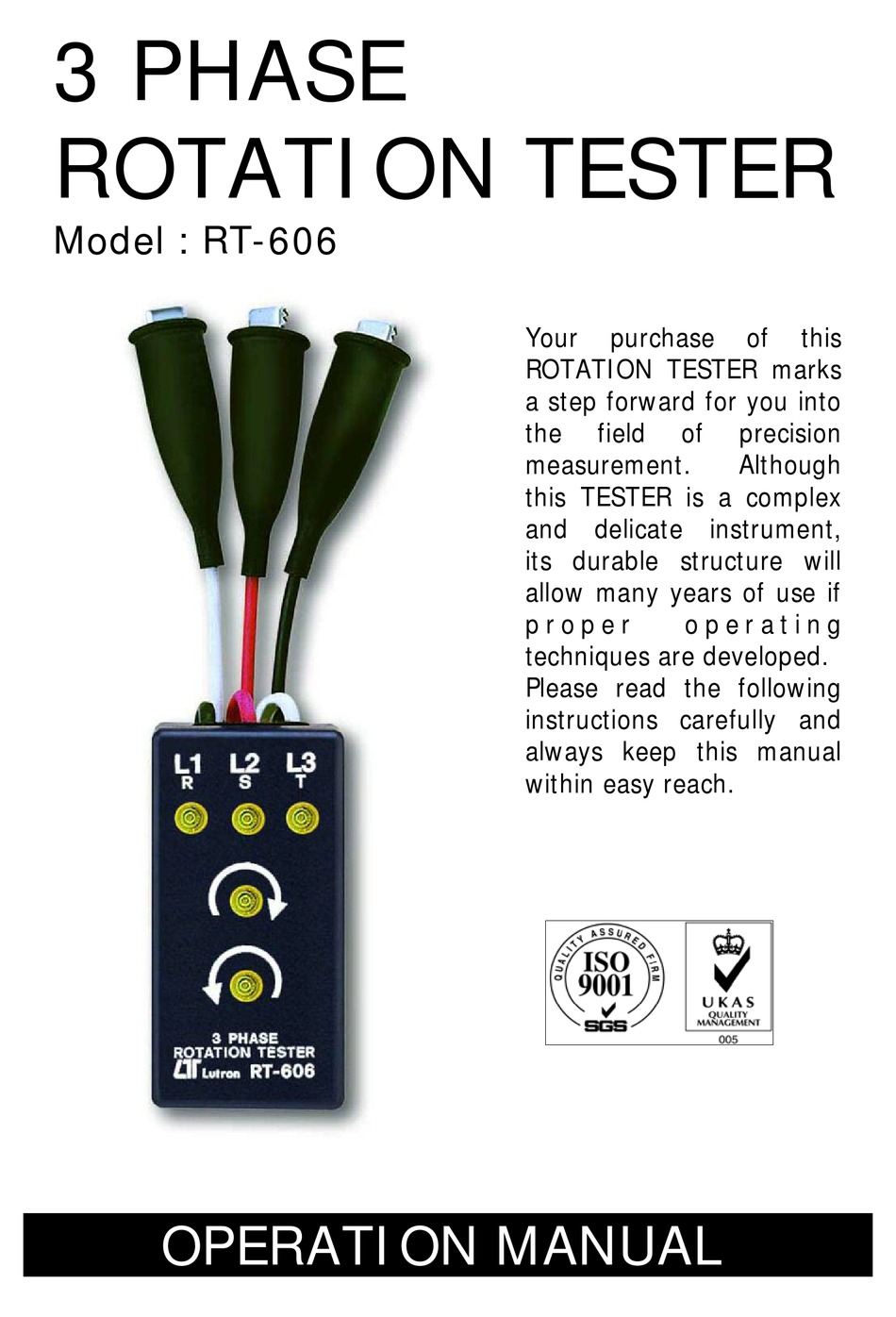 LUTRON ELECTRONICS RT606 OPERATION MANUAL Pdf Download ManualsLib