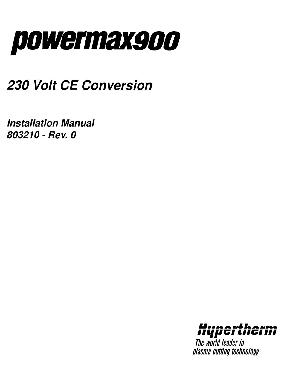 hypertherm-powermax-900-installation-manual-pdf-download-manualslib