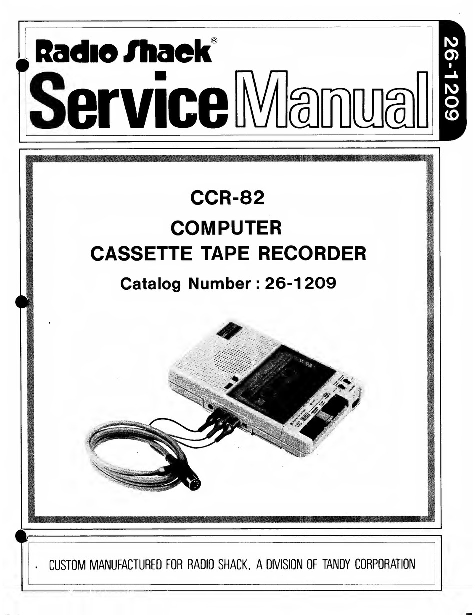 RADIO SHACK CCR82 SERVICE MANUAL Pdf Download ManualsLib
