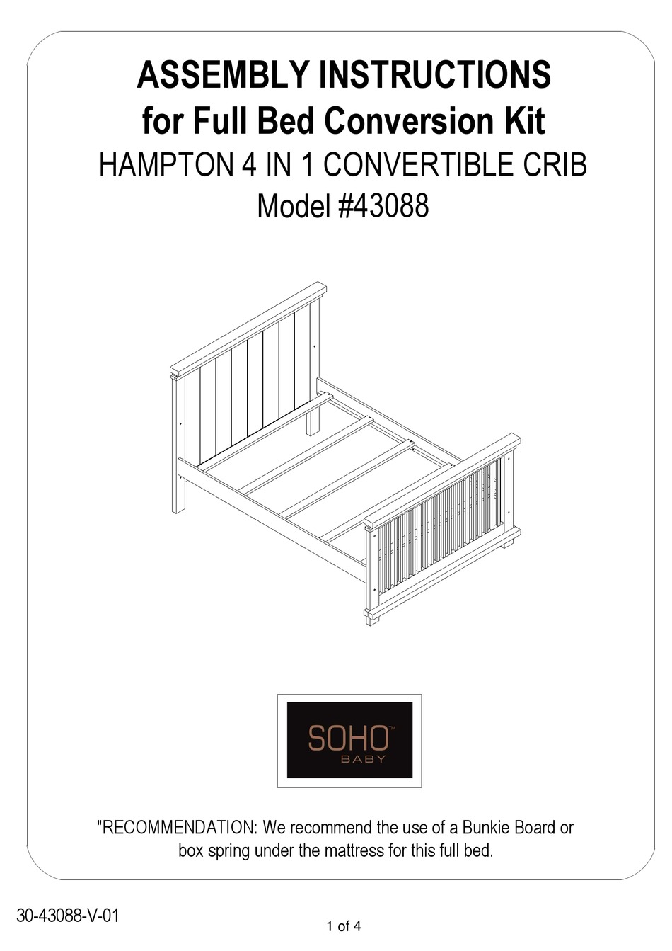 SOHO BABY 43088 ASSEMBLY INSTRUCTIONS Pdf Download ManualsLib