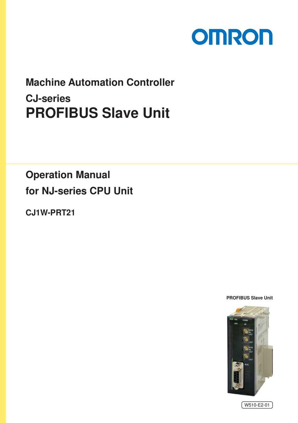 OMRON CJ1W-PRT21 OPERATION MANUAL Pdf Download | ManualsLib