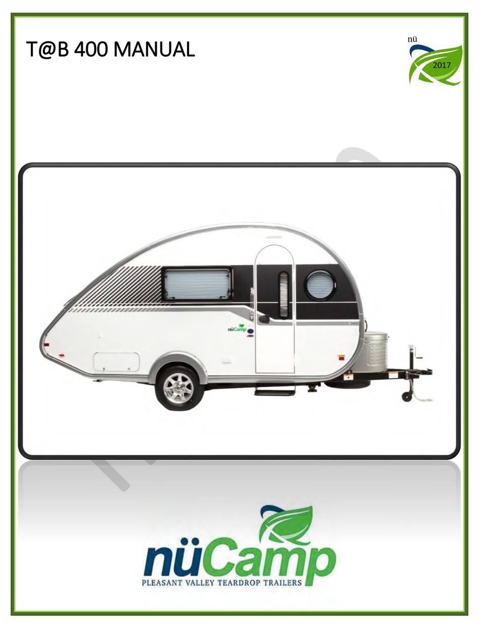 NUCAMP TAB 400 2017 OWNER'S MANUAL Pdf Download ManualsLib