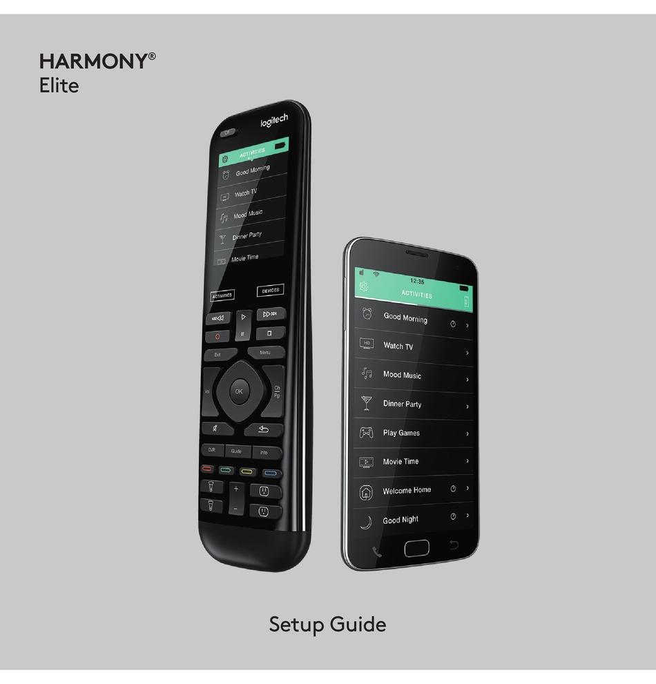 LOGITECH HARMONY ELITE SETUP MANUAL Pdf Download | ManualsLib