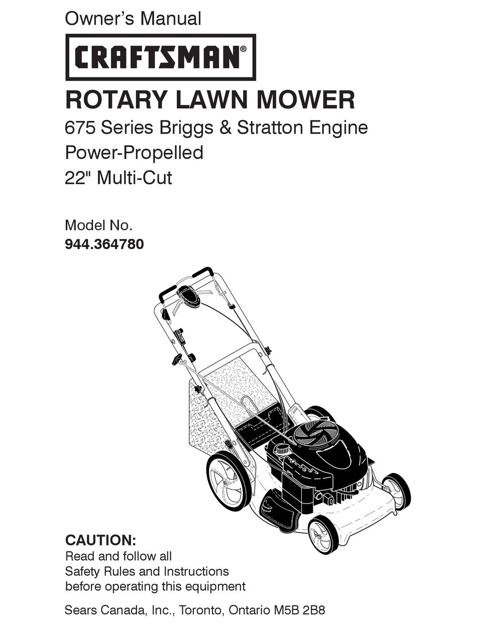 Craftsman Lawn Mower Manuals Canada / Craftsman 944 361361 Owner S Manual Manualzz - Download and install the craftsman lawn mower user manuals, it is utterly.