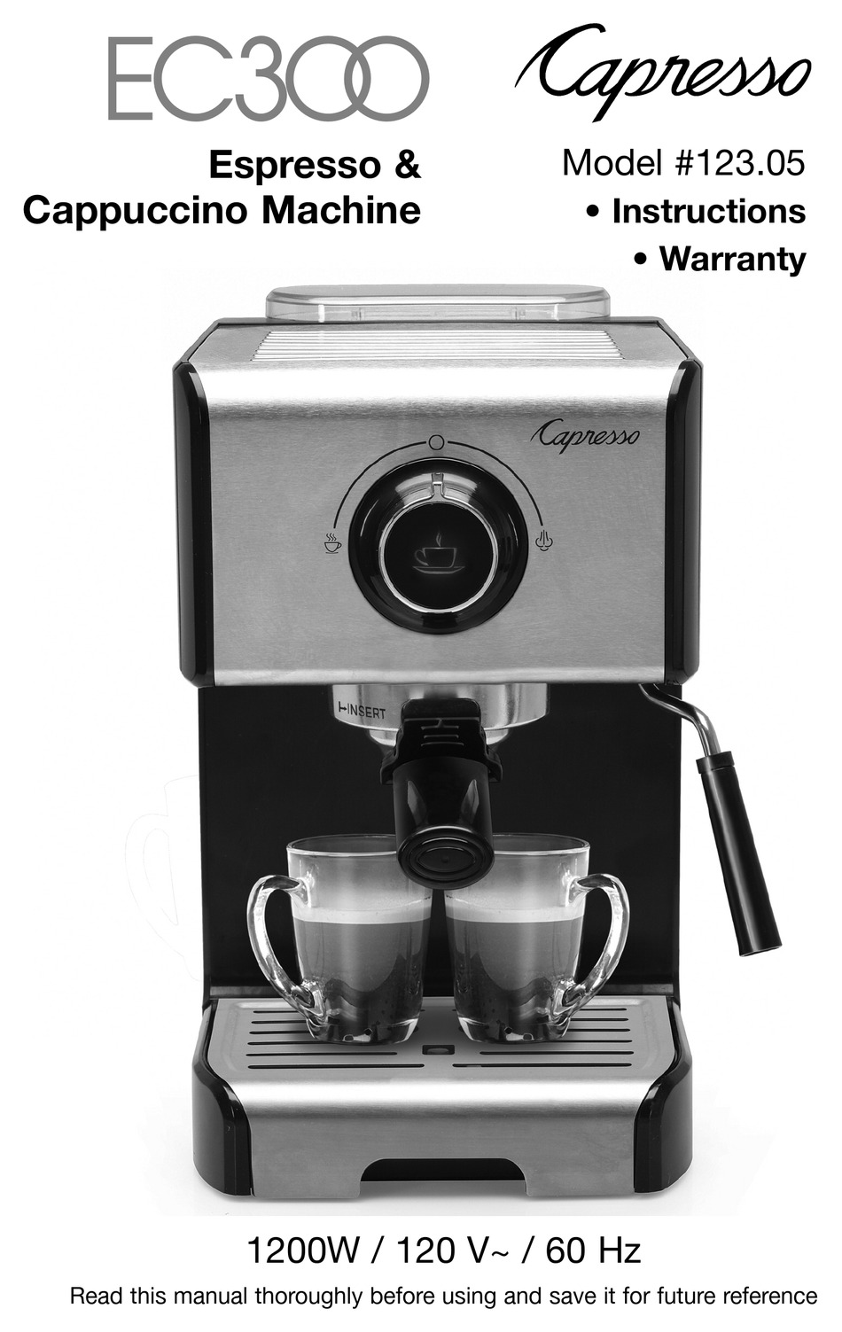 CAPRESSO EC300 123.05 INSTRUCTION MANUAL Pdf Download ManualsLib