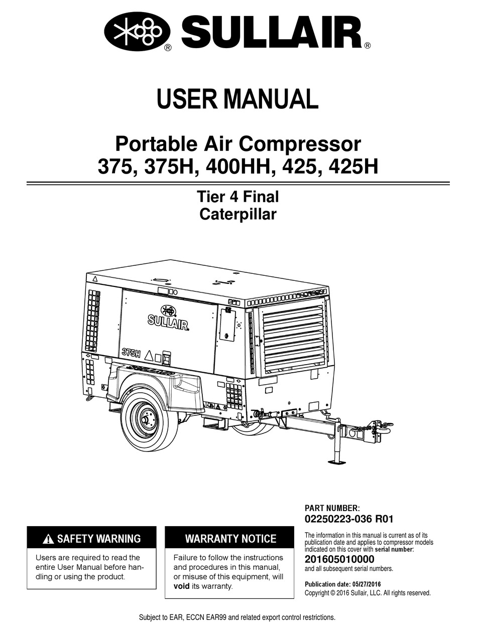 SULLAIR 375 USER MANUAL Pdf Download | ManualsLib