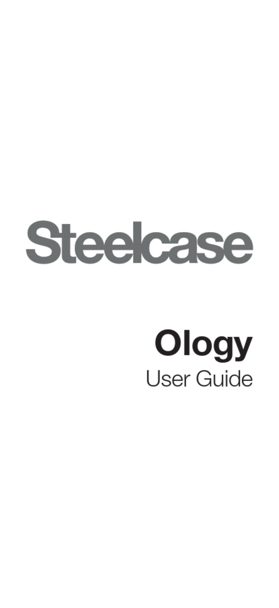 STEELCASE OLOGY USER MANUAL Pdf Download ManualsLib