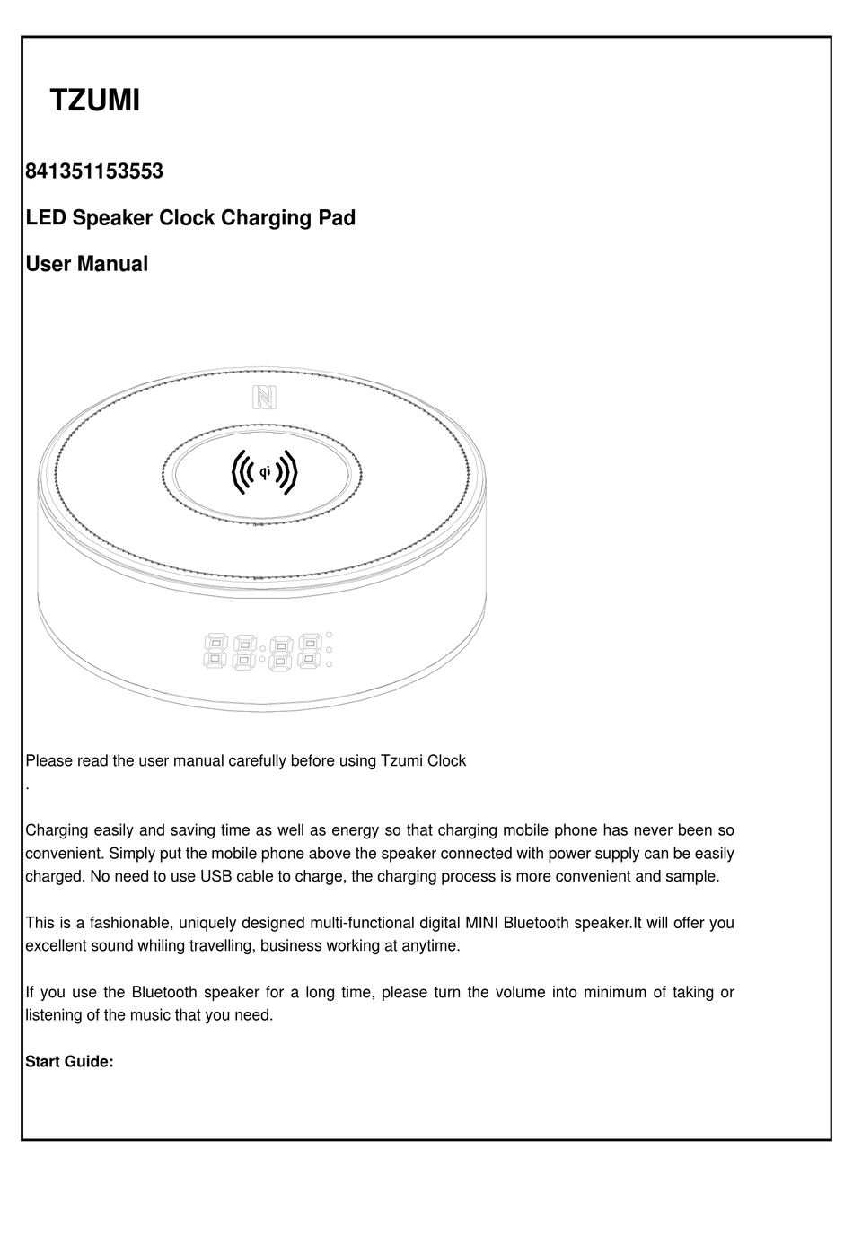 TZUMI 841351153553 USER MANUAL Pdf Download ManualsLib