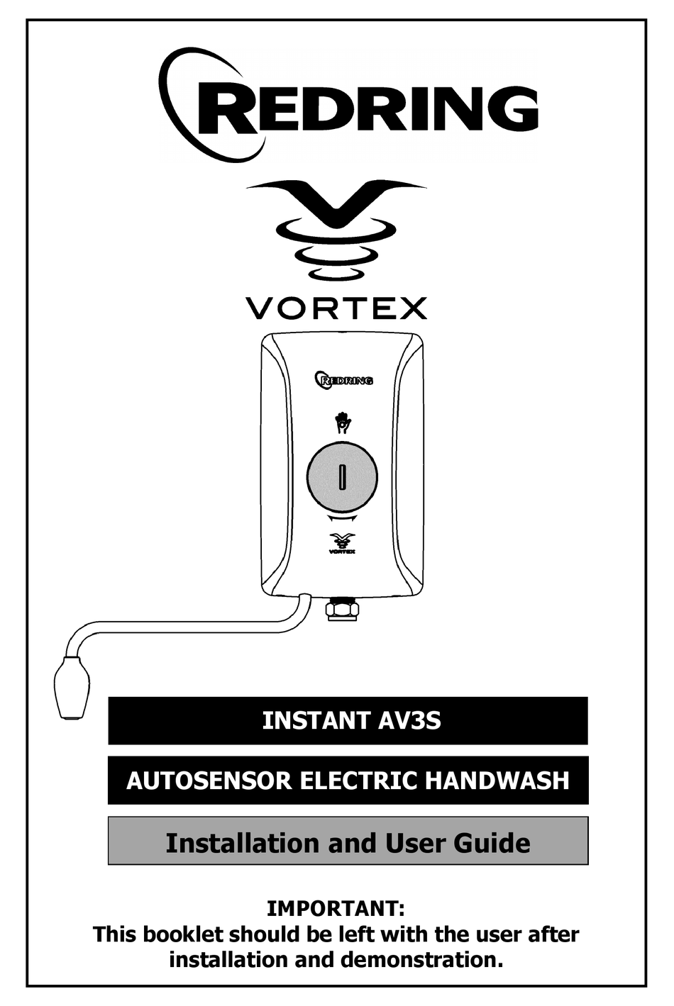 REDRING AV3S INSTALLATION AND USER MANUAL Pdf Download ManualsLib