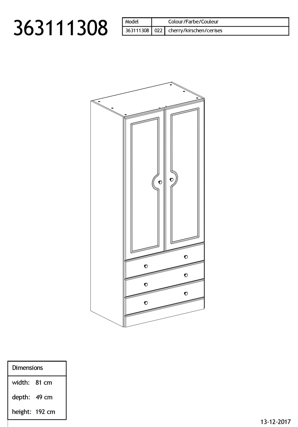 WOODIES 363111308 ASSEMBLY MANUAL Pdf Download ManualsLib