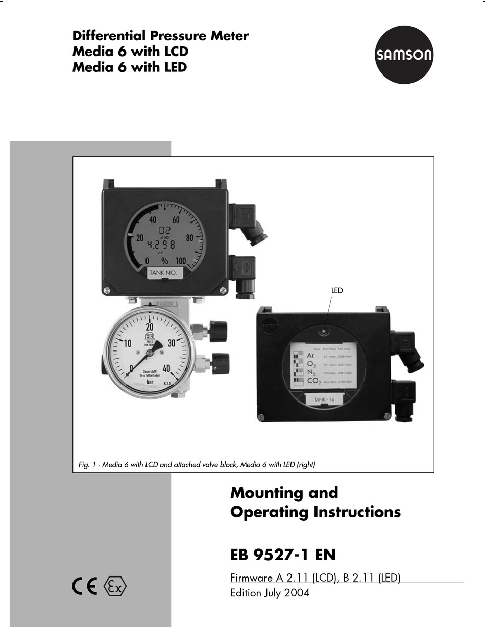 SAMSON MEDIA 6 MOUNTING AND OPERATING INSTRUCTIONS Pdf Download ...