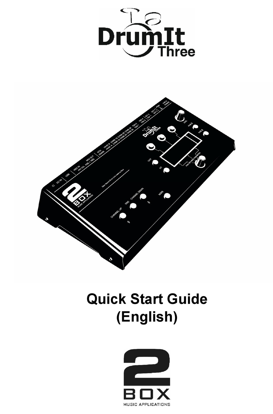 2BOX DRUMIT THREE QUICK START MANUAL Pdf Download | ManualsLib