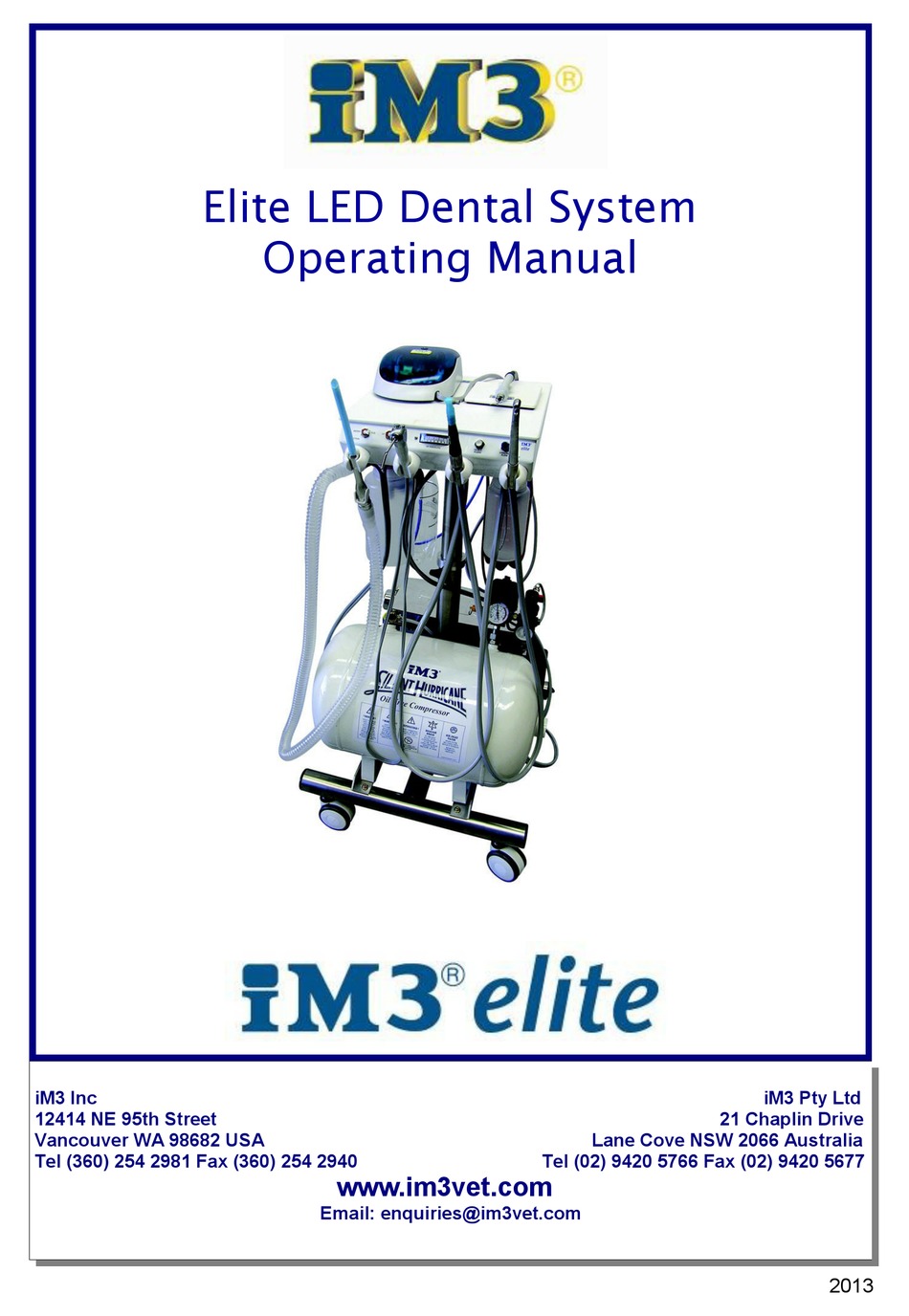IM3 ELITE OPERATING MANUAL Pdf Download ManualsLib
