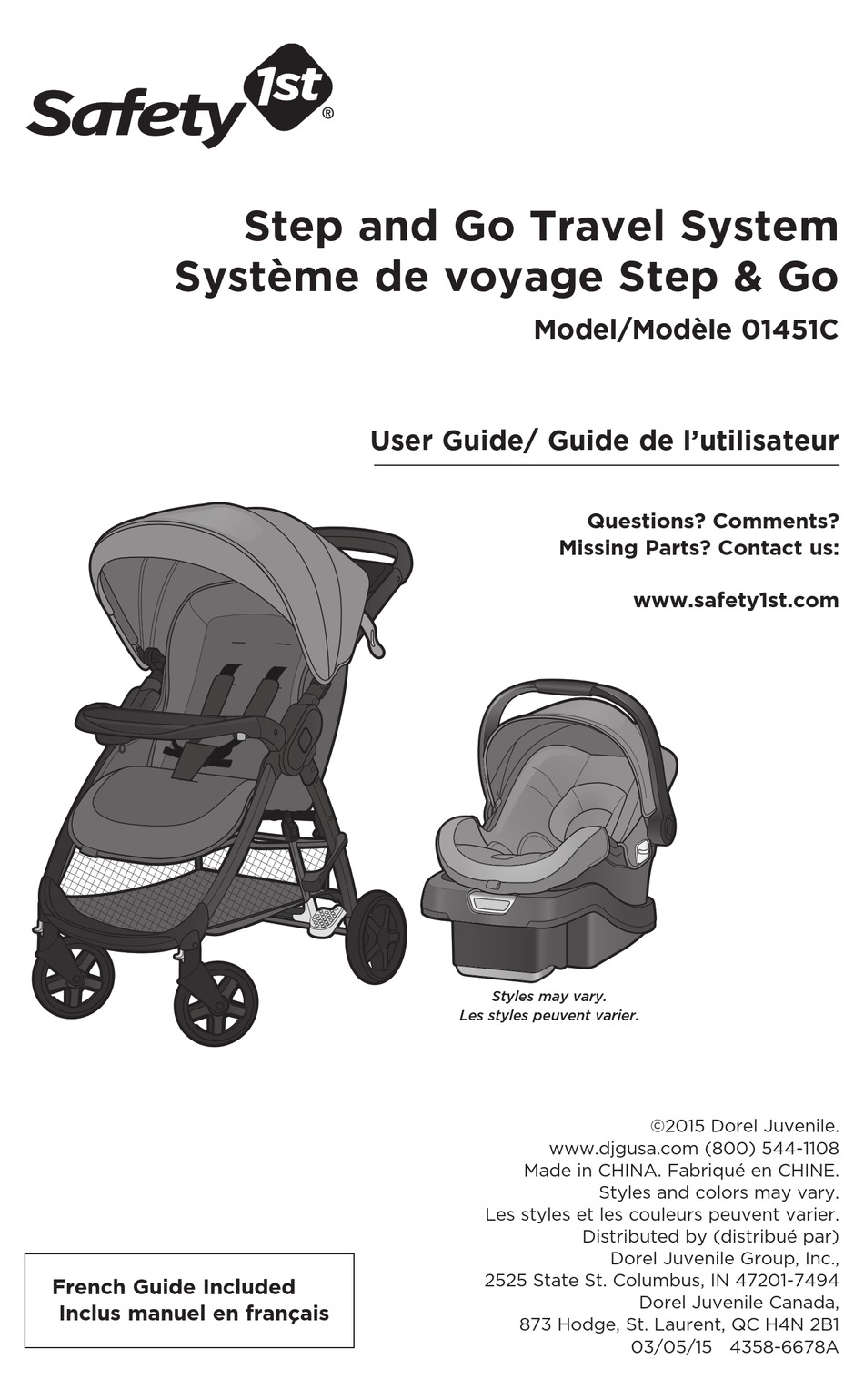 SAFETY 1ST 01451C USER MANUAL Pdf Download ManualsLib