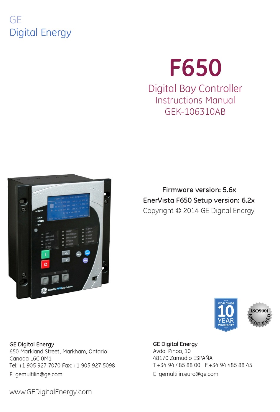 Ge F650 Instruction Manual Pdf Download Manualslib