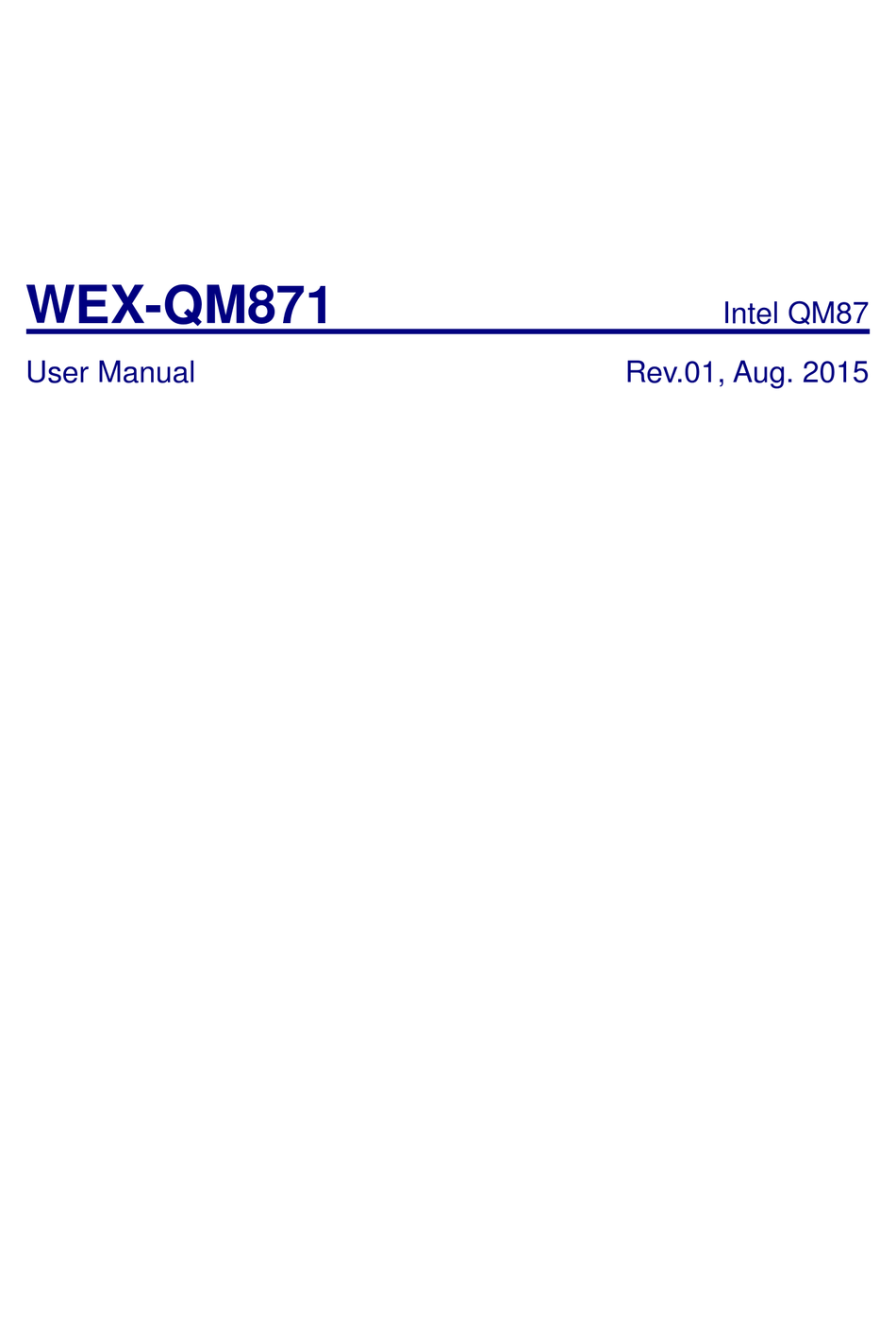 CJB WEXQM871 USER MANUAL Pdf Download ManualsLib