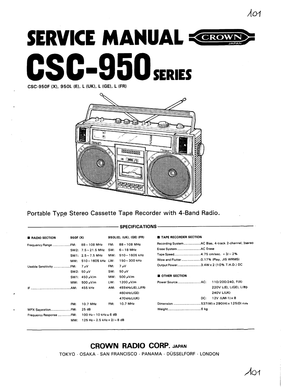 Service manual pdf. Crown CSC-950f. Crown CSC-945l. Crown CSC-850 scheme. Crown CSC 850 схема.