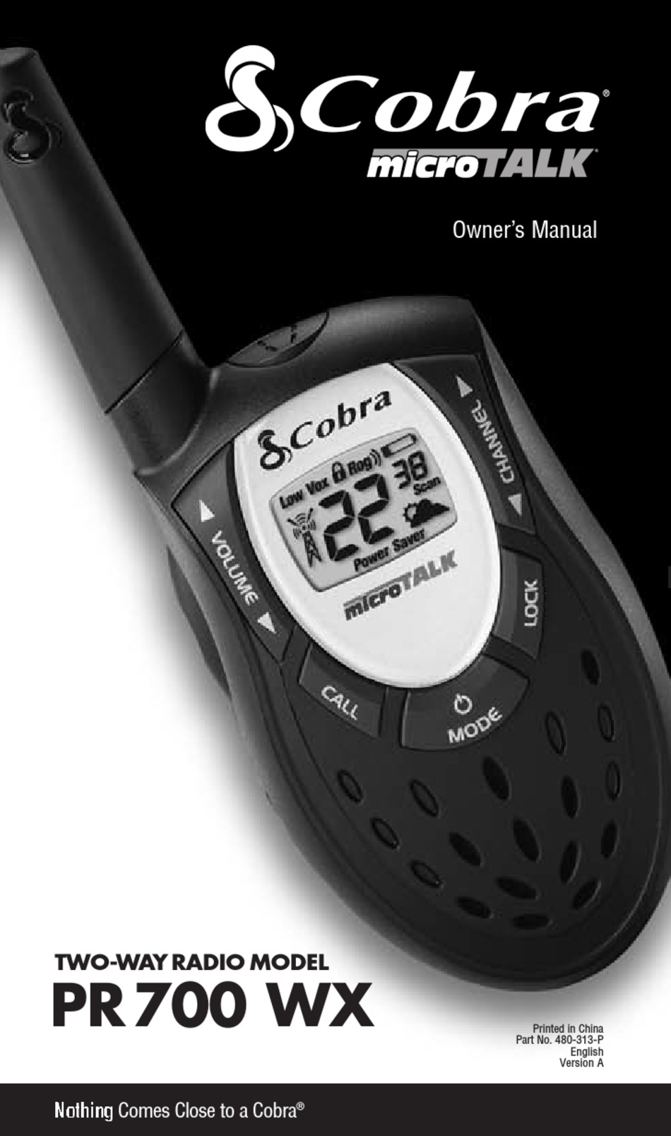 COBRA MICROTALK PR 700 WX OWNER'S MANUAL Pdf Download ManualsLib