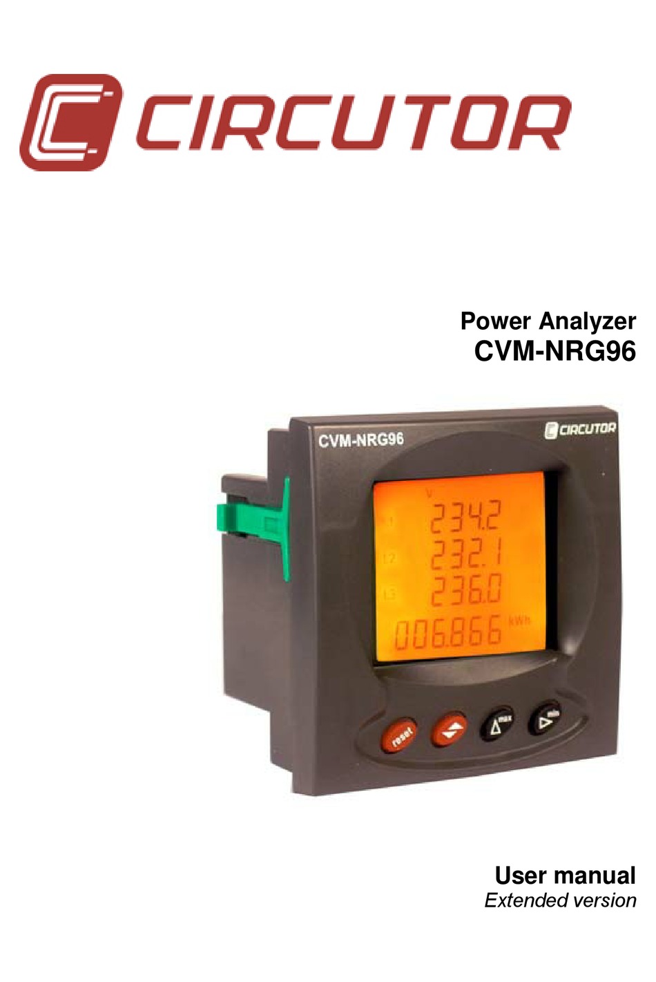 CIRCUTOR CVM-NRG96 USER MANUAL Pdf Download | ManualsLib