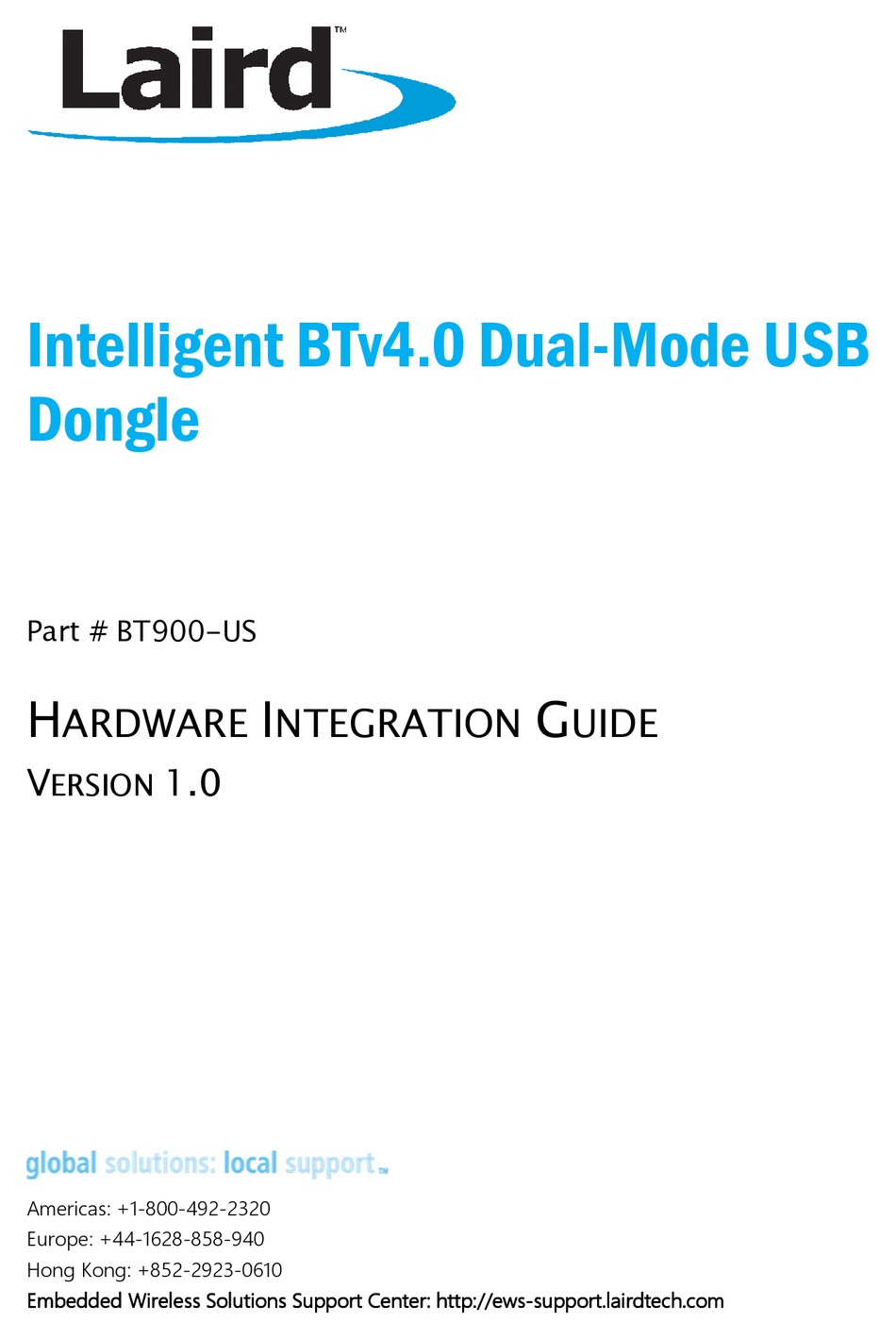 LAIRD BT900US INTEGRATION MANUAL Pdf Download ManualsLib