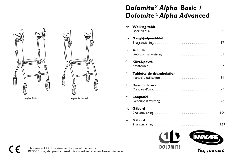 DOLOMITE ALPHA BASIC USER MANUAL Pdf Download ManualsLib