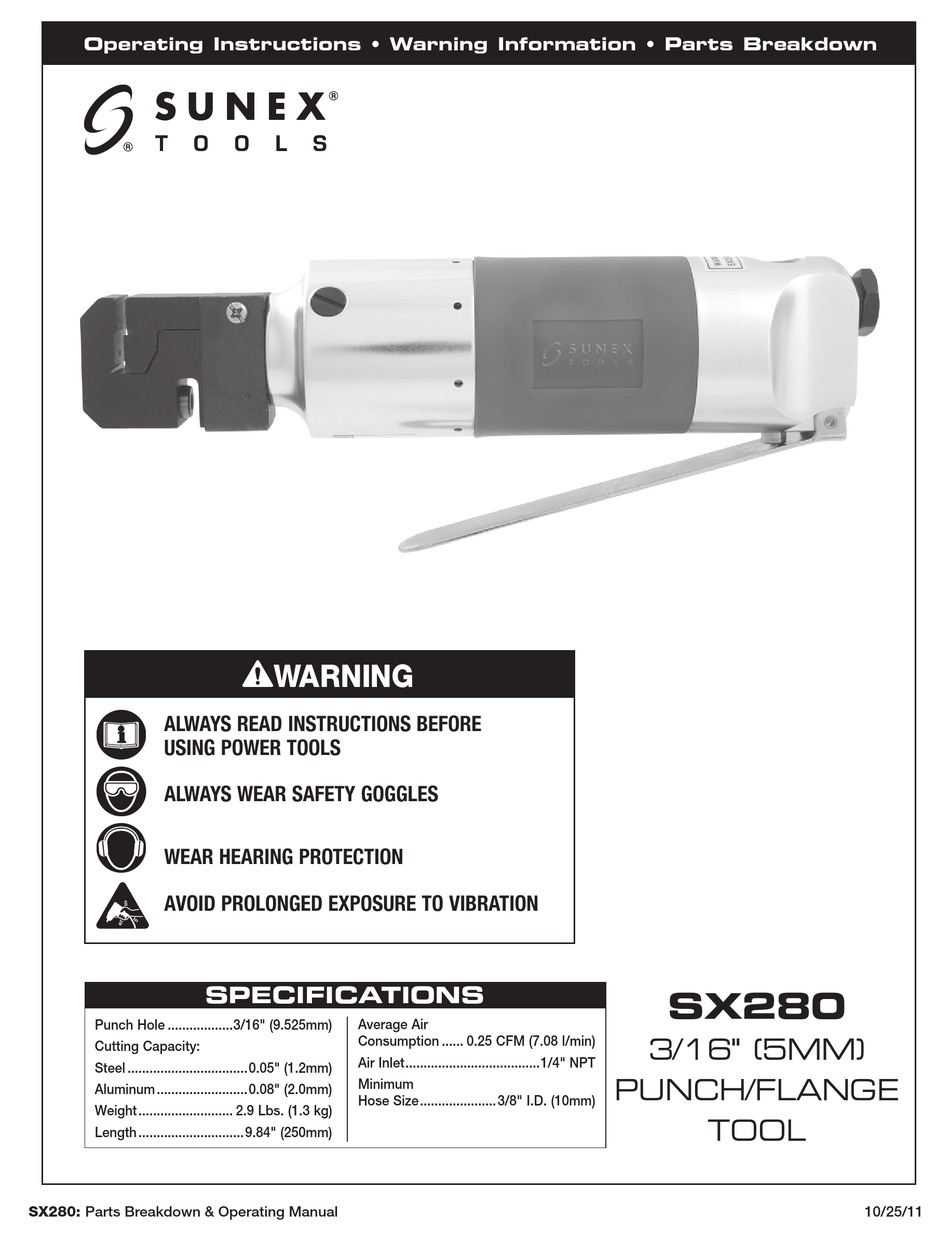 SUNEX SX280 OPERATING INSTRUCTIONS Pdf Download ManualsLib