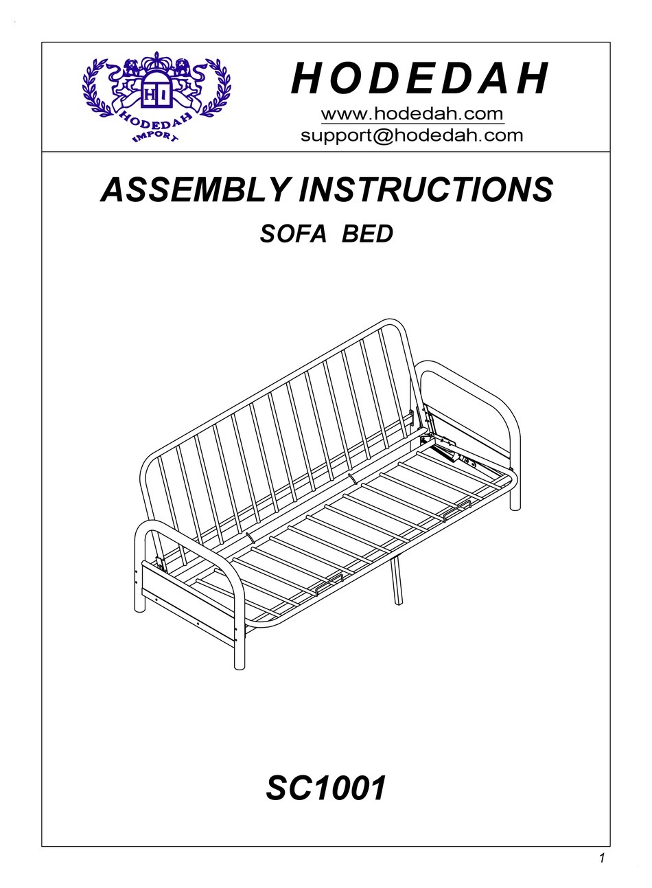 HODEDAH SC1001 ASSEMBLY INSTRUCTIONS MANUAL Pdf Download ManualsLib